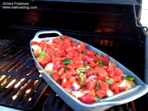 Grilled potato and pepper side dish